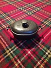 LE CRUESET ENZO MARI BLACK LIDDED CAST IRON CASSEROLE DISH 21cm