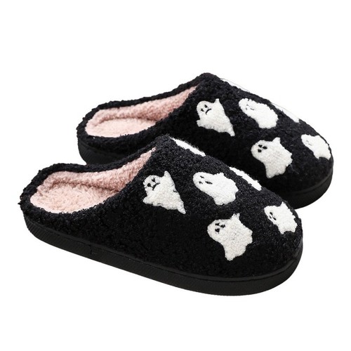 Damen Herren Pantoffeln Plüsch Winter Warme Hausschuhe Slippers Halloween Schuhe - Bild 22 von 33