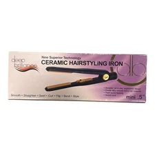 Deep Briliance Ceramic Hair Styling Iron Mini .5", As Seen in Pics