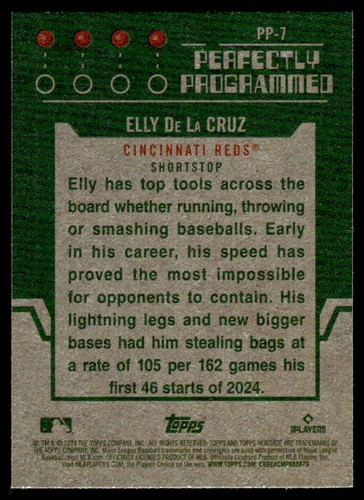 2024 números altos Elly De La Cruz Cincinnati Reds #PP-7 - Imagen 2 de 2