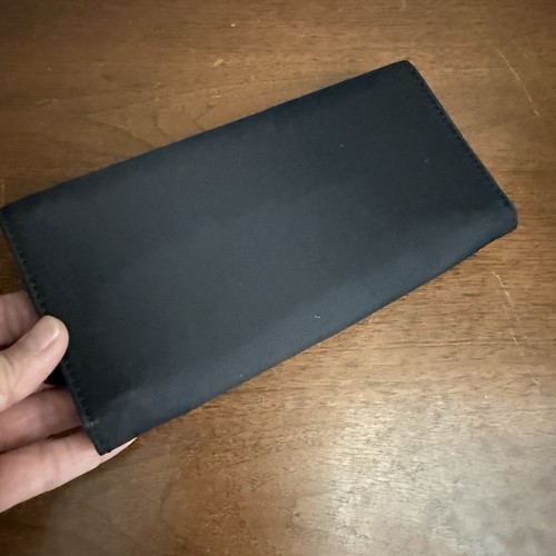 Kipling Black Nylon 7.5" Long Snap Tri Fold Wallet - Picture 5 of 6