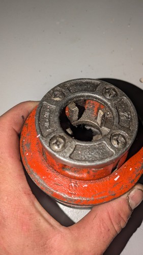 RIDGID 37395 3/4" NPT RH Alloy Die Head 12-R Manual Pipe Threader NO CHIPS - Picture 2 of 6