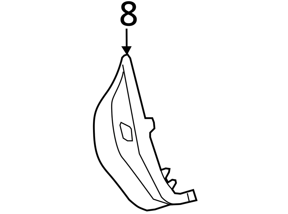 ADEQUADO PARA 2011-2014 CADILLAC CTS MOLDAGEM ASM-FRT S/D RR GAR 25843845 - NOVO FABRICANTE DE EQUIPAMENTO ORIGINAL - Imagem 3 de 3