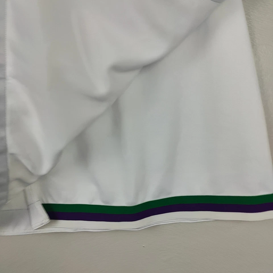 Falda Tenis Wimbledon Blanca Para Mujer Pequeña Blanca Preppy Verde Púrpura Foto 4 de 4
