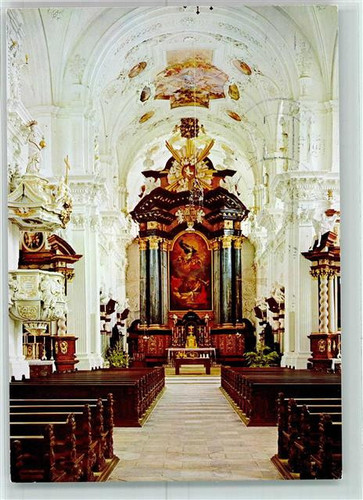 10331501 - 7090 Ellwangen Wallfahrtskirche Schoenenberg Altaransicht - Bild 1 von 2