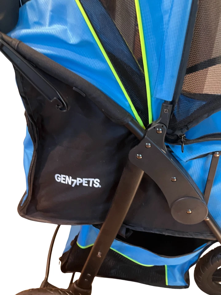 Gen7Pets G7 Pet Stroller Trailblazer Blue Large  Up to 75 lbs & 2 Pets Foldable - Image 2 of 4