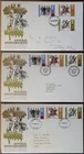 g(GB-2126) GB 1971 FDC's (3) General Anniversaries Various Covers & cds
