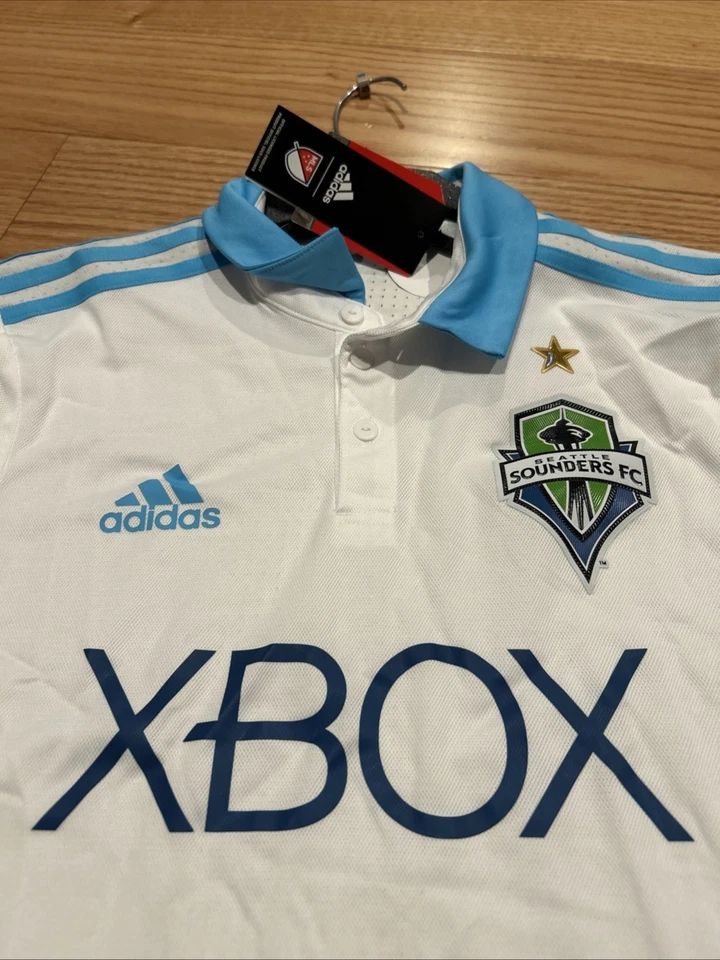 Adidas MLS Seattle Sounders Away JERSEY Sz S Adizero Player Issue AY7506 Soccer - Image 4 of 4