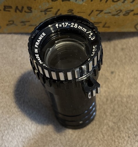 SOM BERTHIOT 17mm-28mm f1.3 Zoom Projektor Objektiv * 25mm Barrel * Neu ? - Bild 6 von 15