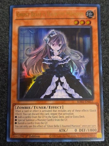 Yu-Gi-Oh! Ghost Belle & Haunted Mansion RA01-EN011 Ultra Rare 1st Edition NM