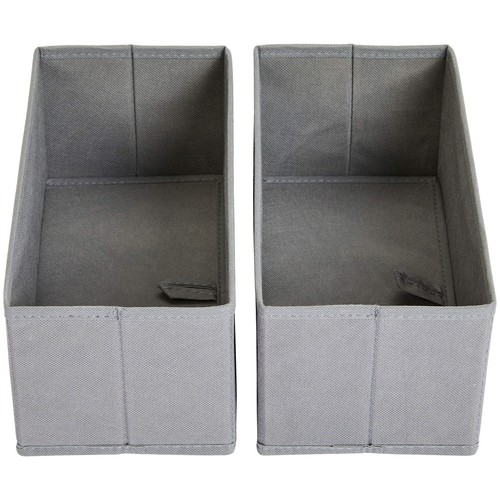 Organizer in tessuto per cassetto 6 unità Grigio - Foto 17 di 24