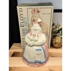 Fitz and Floyd Mother Rabbit Cookie Jar in Original Box 2003 Easter Spring