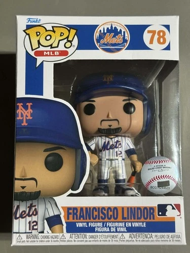 Funko POP! MLB Francisco Lindor #78 (Mets) Home Jersey.