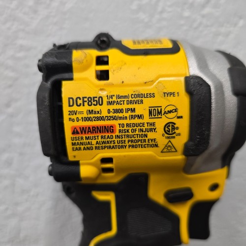 DeWalt ATOMIC 20V MAX Brushless Akku Kompakt 1/4" Schlagschrauber - DCF850B - Bild 6 von 9