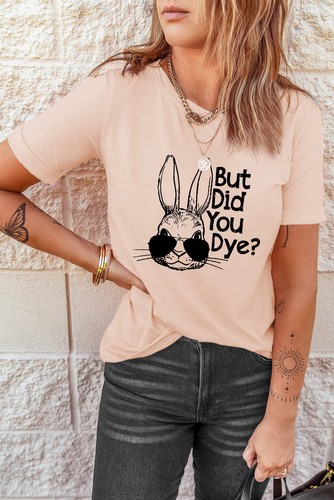 Rabbit Graphic Round Neck T-Shirt - Picture 8 of 8