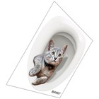  3 D Katzen Toilette Niedlich Wc Aufkleber Für Toilettendeckel Cartoon