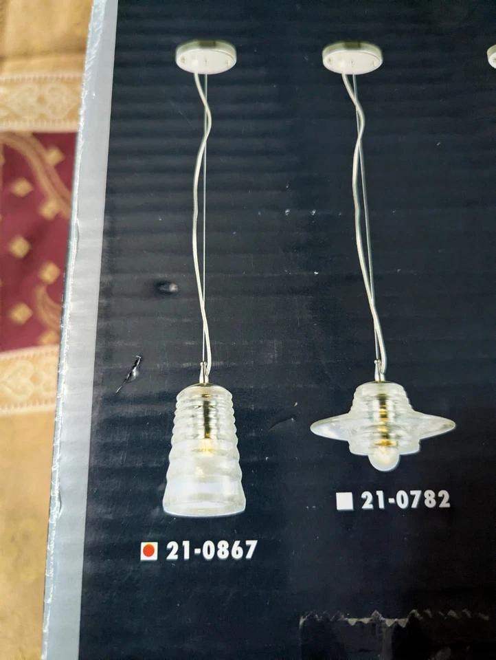 HARDWARE HOUSE Lámpara Colgante de Vidrio Esmerilado Cromo Pulido #21-9129 NUEVO Foto 2 de 4