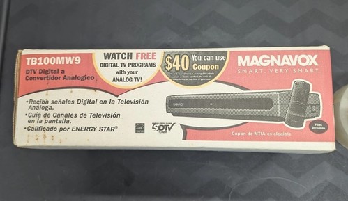 Magnavox TB100MW9 DTV Digital To Analog Converter With Remote New In Open Box