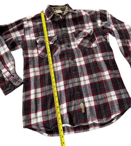 C.E. Schmidt Workwear Woven Cotton Plaid Shirt Flannel Vintage Men's Medium - Picture 2 of 4