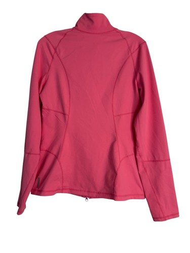 Chaqueta Atlética Zella Para Mujer Rosa Caliente Cremallera Completa Talla Regular L Pulgares Sólida - Imagen 2 de 3