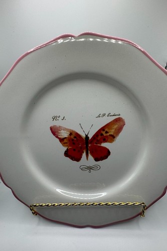 Schönes 4er Set Williams Sonoma Garden Schmetterling Mittagessen Teller - Bild 4 von 12
