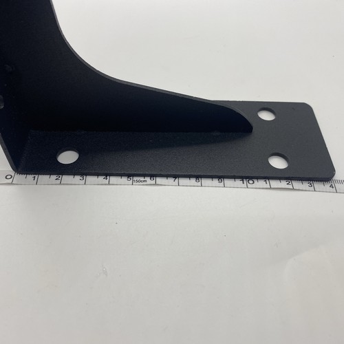 4 Black Wall Shelf Brackets 19cm X 14.2cm - Picture 4 of 7