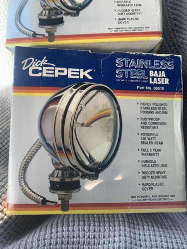 DICK CEPEK 2 BAJA PROVEN LAZER STAINLESS STEEL LIGHTS New Vintage - Bild 2 von 12
