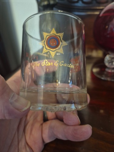 2 Noble British Order Star & Garter Kings Four In Hand Bar Rocks 8oz Glasses - Picture 7 of 8