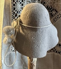 Antique 5  Across Cotton Bonnet For Antique Or Early Doll Lot 8060