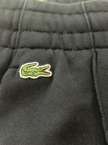 Lacoste Men’s 40 Black Tapered Fit Jogger Sweatpants Drawstrings Logo - Picture 2 of 10