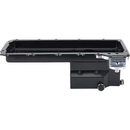 LS Swap Conversion Low Profile Oil Pan, OEM Filter Location Black - Picture 7 of 18