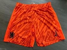 Chelsea FC Nike 2024/2025 Orange Player Issue Goalkeeper Shorts - Size XL - BNWT