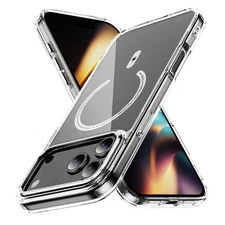 For iPhone 16e 16 17 Pro Max Shockproof TPU Magnetic Mag Safe Clear Case Cover