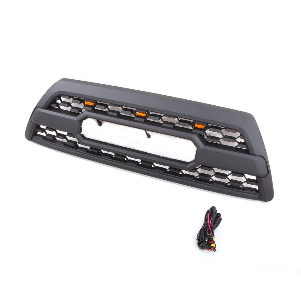 Rejilla delantera negra apta para Ford 2006 2007 2008 2009 4Runner con luz LED Foto 3 de 4