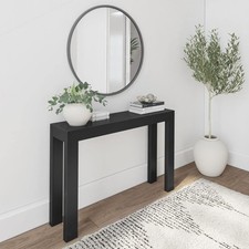 Modern Solid Wood Console Table, 46 Inch, Sofa Table, Narrow Entryway Table f...