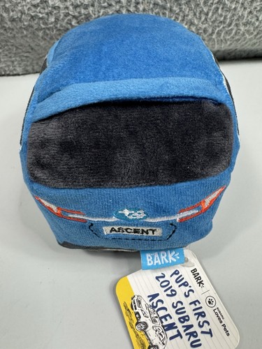 Bark Box Hundespielzeug Subaru Auto Chewbaru Ascent blau Hundespielzeug Plüsch Quietscher 9 Zoll Neu mit Etikett - Bild 3 von 9