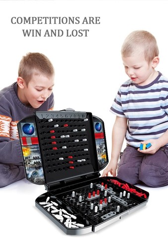 Gioco Corazzata Bambini - Classico Gioco da Tavolo Strategia Navale 2 Giocatori per Bambini - Foto 11 di 24