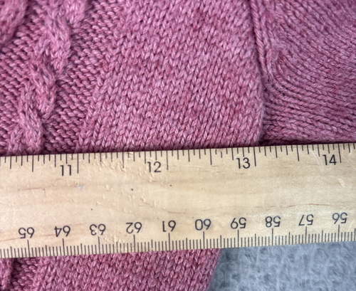 Janie and Jack Cable Knit Half-Zip Sweater Dress Antique Rose Size 10 - Picture 7 of 9