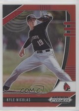 2020 Panini Prizm Draft Picks Red Prizm Kyle Nicolas #PDP61 0q3