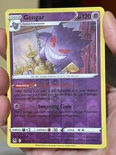 POKEMON GENGAR #6/196 RARE REVERSE HOLOFOIL VLP CARD  LOST ORIGIN CARD