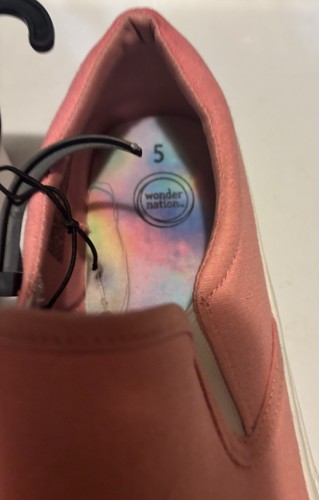 WONDER NATION Little and Big Girl's Twin Gore Slip-On Platform Sneakers Size 5 - Bild 4 von 10