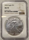 2024 AMERICAN SILVER EAGLE $1 NGC MS 70