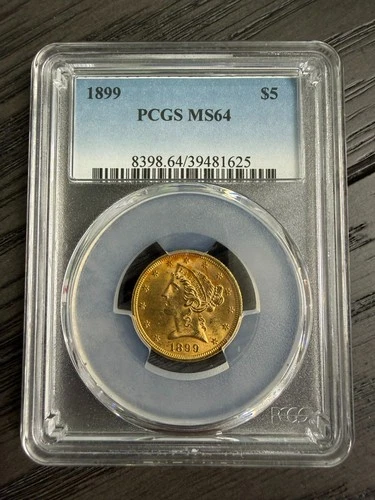 1899 Liberty Half Eagle — photo from the most recent tracked eBay sale