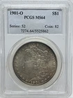 1901 O Morgan Silver Dollar PCGS MS64