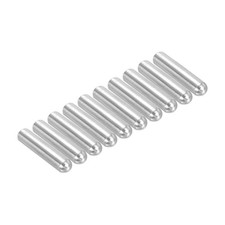 10 Pcs Dowel Pins 6x30 mm (1/4" Dia) Round Head Flat Chamfered End Metal Pin