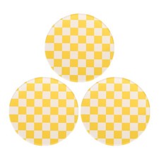 2pcs Acrylic Cup Coasters, Acrylic Drink Coaster Tabletop Mat Yellow