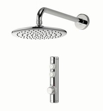 Image of Aqualisa iSystem Smart Digital Shower - HPCombi, 230mm Wall Head, Wi-Fi App