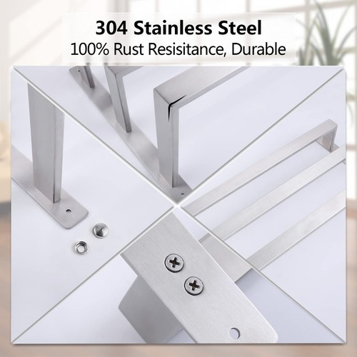 Bath Towel Bars Bathroom 3-Tiers Ladder Towel Rails Towel Holders Wall Mounte... - Picture 6 of 8
