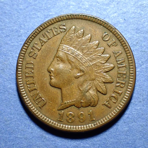 1891 Indian Cent   Ch. XF
