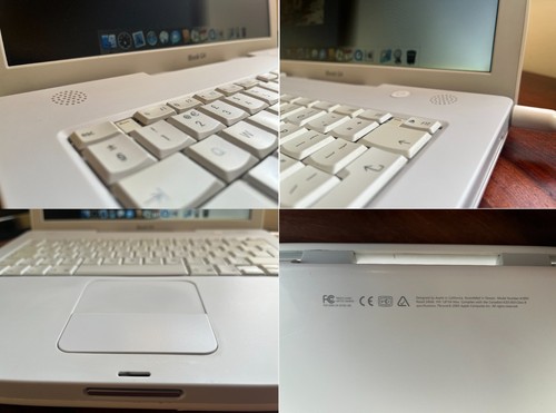 Vintage Apple iBook G4 A1055, 14 inch (2004), Mac OS X Tiger , PSU - Afbeelding 6 van 13